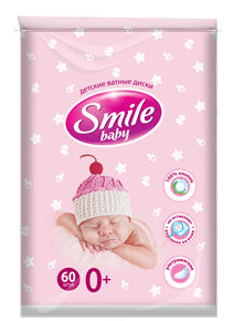 Smile Baby Cotton Pads for Children 60pcs.